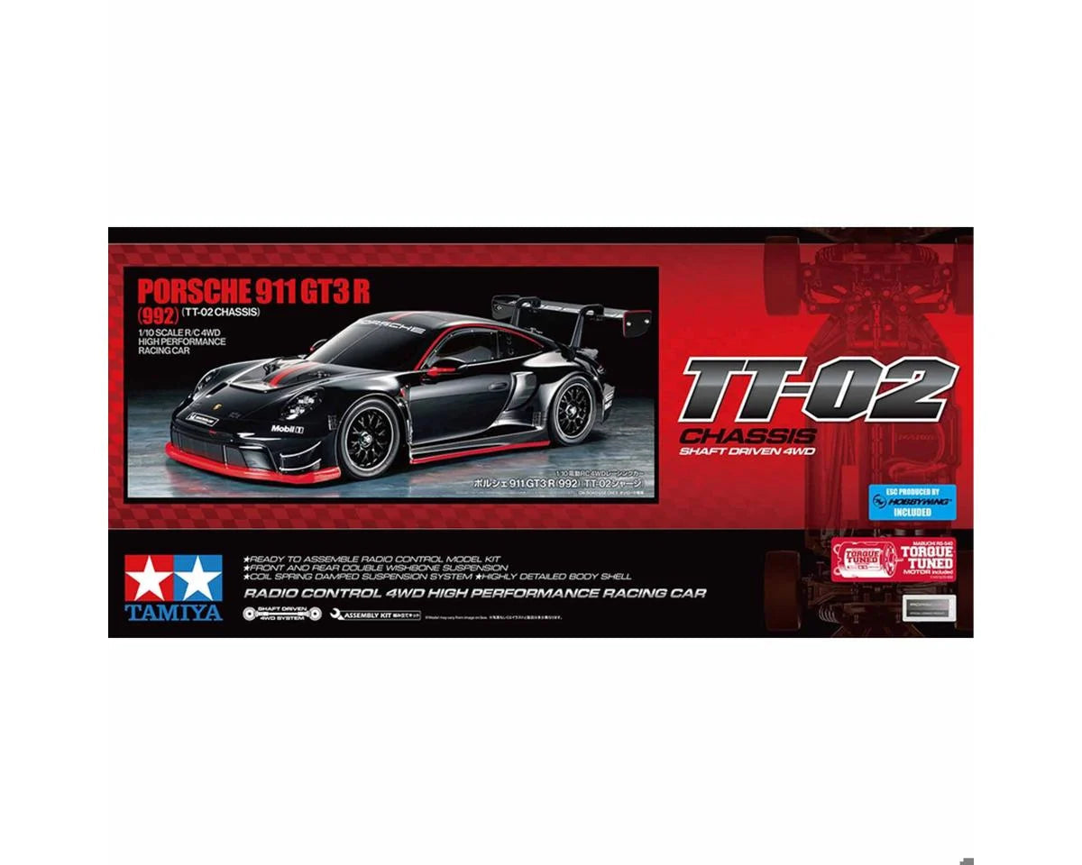 Tamiya TT-02 Porsche 911 GT3 R 1/10 4WD Electric Touring Car Kit Tamiya