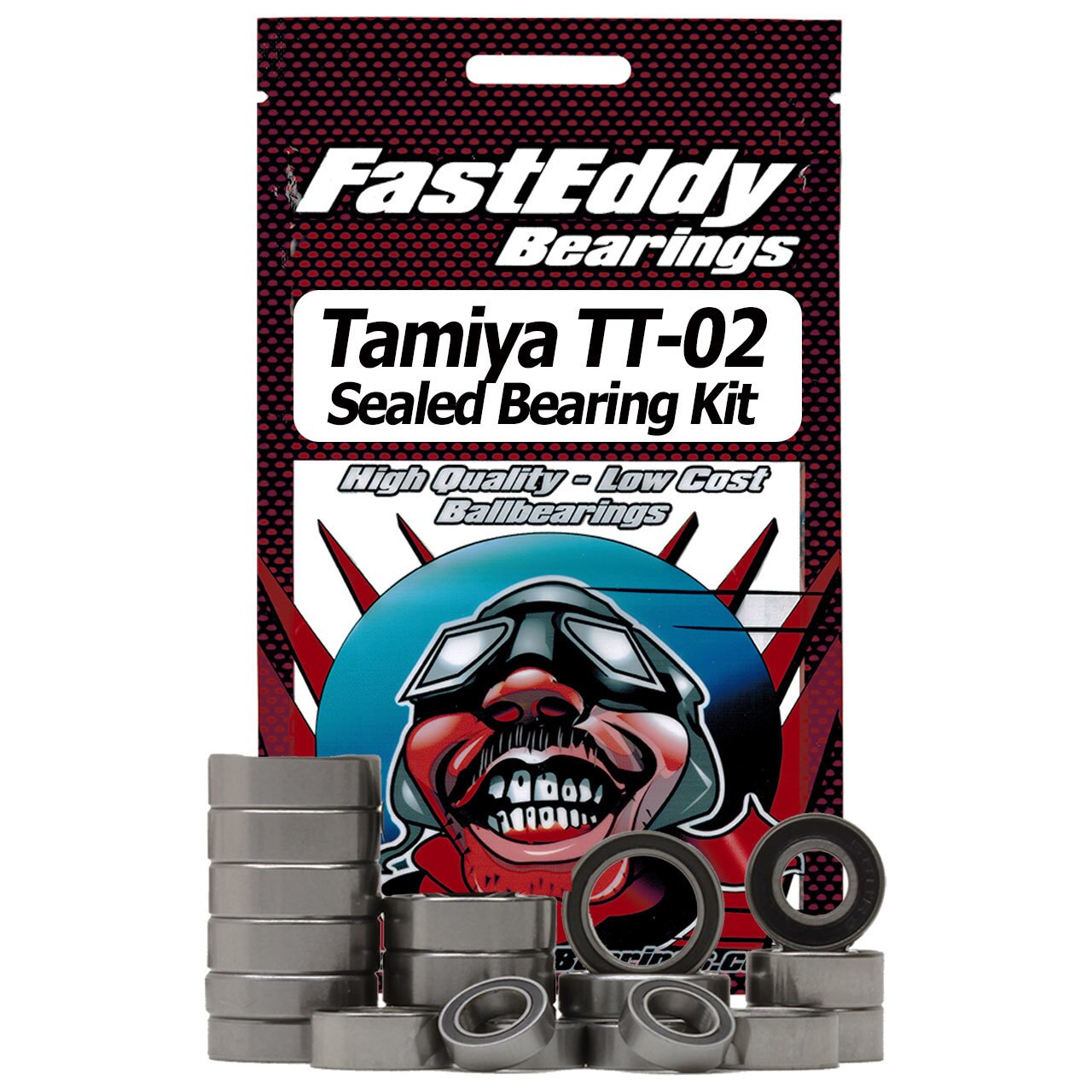 Tamiya TT-02 Chassis Rubber Sealed Bearing Kit Fast Eddy Bearings