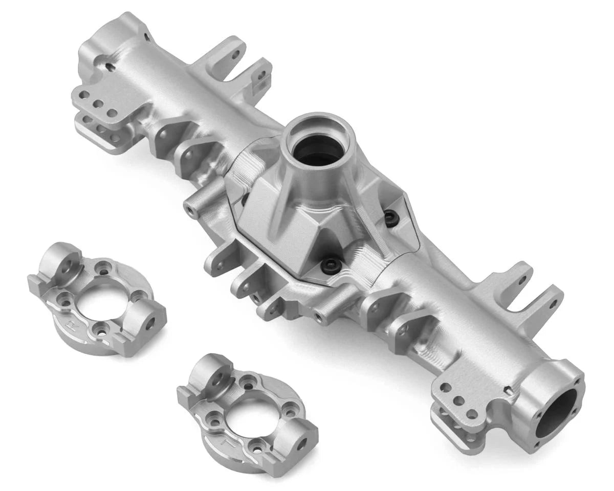 Treal Hobby Losi LMT CNC-Machined Aluminum Front Axle Housing (Silver) Treal