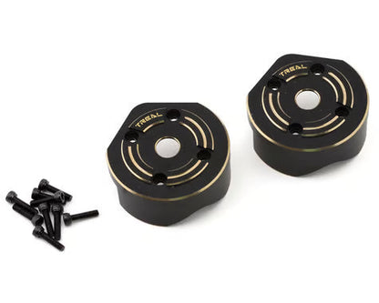 Treal Brass Front Inner Portal Steering Knuckles 60g for Axial Capra UTB/SCX10 III Black-Type B Treal