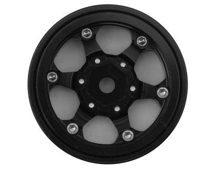 Treal Hobby Type D 1.0" Concave 6-Spoke Beadlock Wheels (Black) (4) Treal