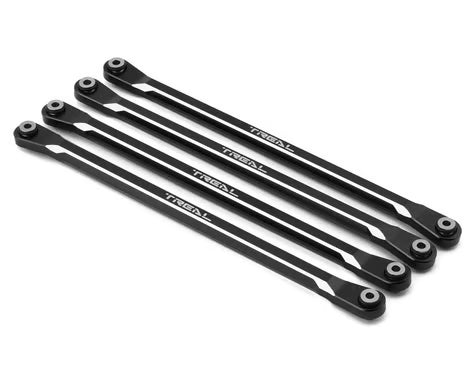 Treal Hobby SCX6 Aluminum Lower Links Set (Black) (Std Length) (4) Treal