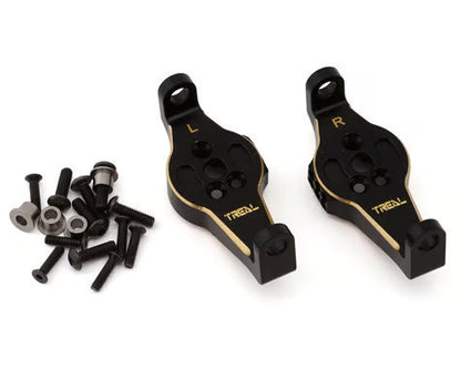 Treal Hobby Brass C-Hub Carriers for Traxxas TRX-4 (Black) (2) (47g) Treal