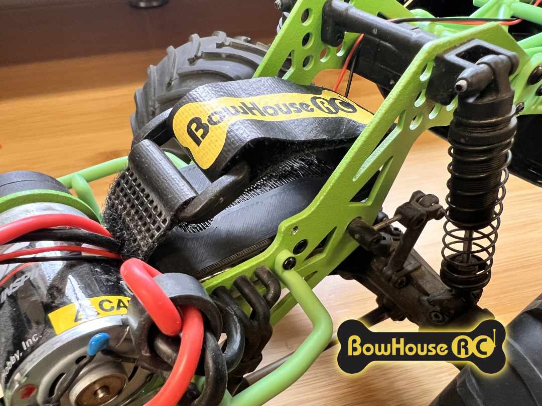 BowHouse RC: LCG Bat & Electronics Tray v3 for Losi MINI LMT