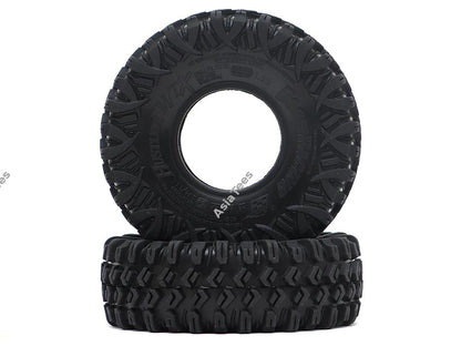 Boom Racing HUSTLER M/T Xtreme 1.55" BABY Rock Crawling Tires 3.74x1.3 SNAIL SLIME™ Compound W/ Open Cell Foams (Ultra Soft)