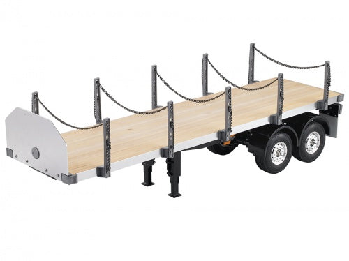Hercules Hobby 2-Axle Flatbed Semi-Trailer Kit For 1/14 RC Tamiya Freightliner Cascadia Evolution Truck