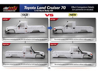 Killerbody 1/10 Toyota Land Cruiser LC70 Hard Body Set 313mm Official Licensed Version 2