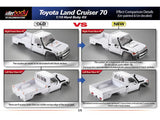 Killerbody 1/10 Toyota Land Cruiser LC70 Hard Body Set 313mm Official Licensed Version 2