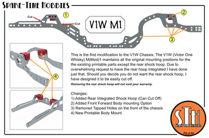 V1W M2: Builder's Chassis - Aluminum (RAW)