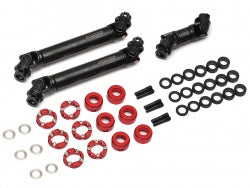 Boom Racing Complete BADASS™ HD Steel Center Drive Shaft Set for Boom Racing D90/D110 Chassis Front Center & Rear (3) [Recon G6 Certified] for Team Raffee Co. TRC-D110