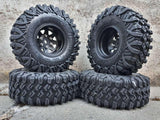 Boom Racing HUSTLER M/T Xtreme 1.55" MC1 Rock Crawling Tires 4.19x1.38 SNAIL SLIME™ Compound W/ 2-Stage Foams (Super Soft) 2pcs