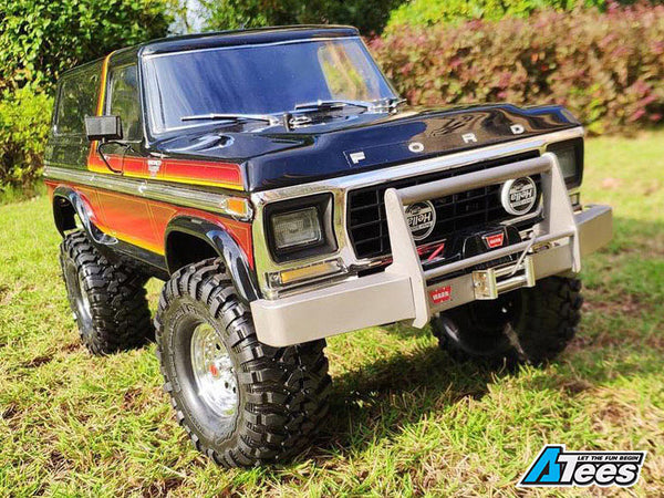 ROLL SCALE Metal Front Bumper for TRX4 Ford Bronco for Traxxas TRX-4