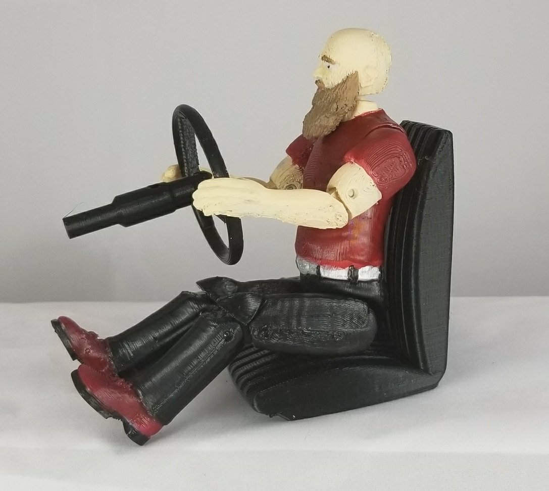 Lightweight Male Driver Figure