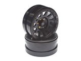 2.2 Aluminum Beadlock NV Black Wheels 2pcs
