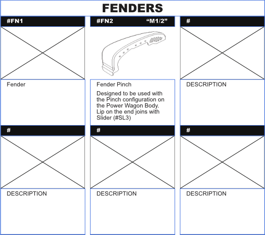 V1W M2: Individual Printed Parts Selection