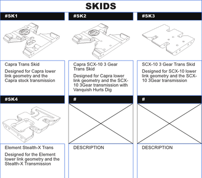 V1W M2: Individual Printed Parts Selection