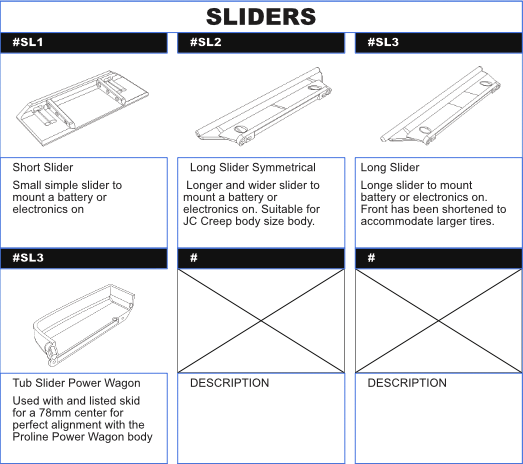 V1W M2: Individual Printed Parts Selection