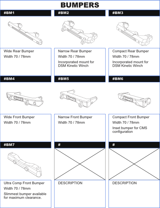 V1W M2: Individual Printed Parts Selection