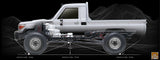 BRX01 kit - 1/10 4WD Radio Control Chassis Kit w/ Killerbody LC70 Hard Body Kit Set -k