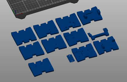 V1W X1: Builder's Chassis (Raw Aluminum) with braces