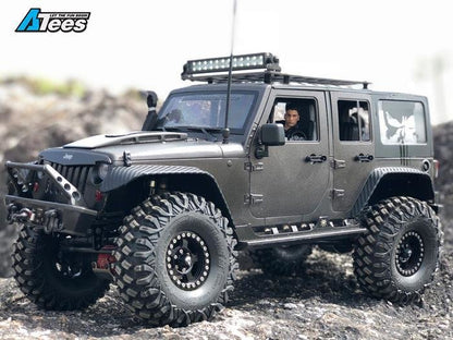 Team Raffee Co. 5 Door Jeep Rubicon Hard Body for 1/10 Crawler 313mm Kit Version White