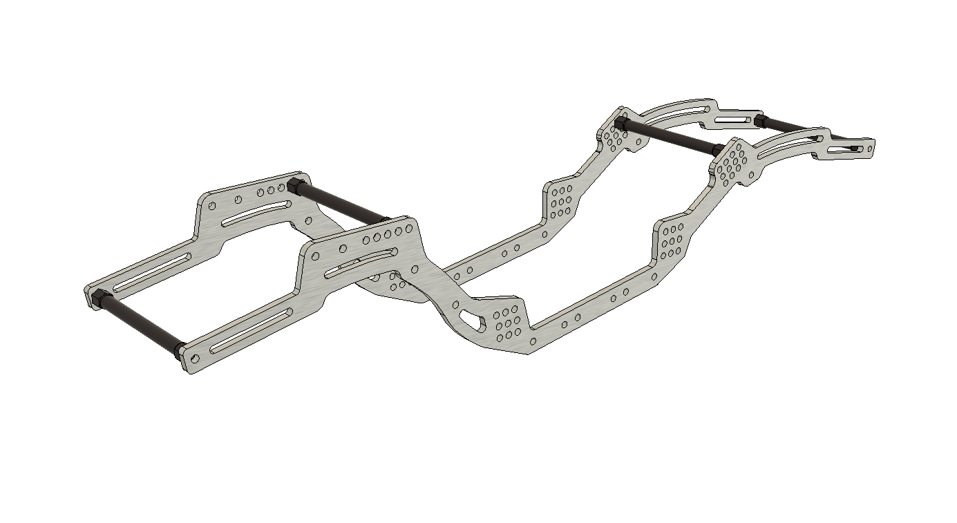 V1W Z-Pro: Chassis Aluminum w/4x Brace