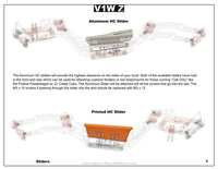 V1W Z-Pro: HC Sliders Printed (4 - M3x12)