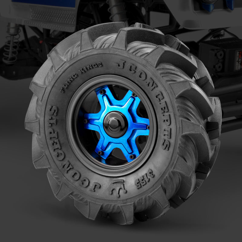 JConcepts: Dragon 2.6″ mud truck wheel 12mm Hex Wheel w/ Adaptors