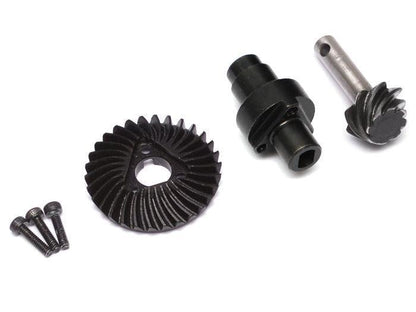 Heavy Duty Keyed Bevel Helical Gear 30/8T + Differential Locker Spool Set For AR44 Axle [RECON G6 The Fix Certified]