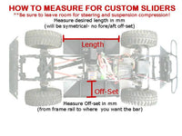 SCX10/SCX10 II Rock Sliders w/ Skid Plates - 155mm