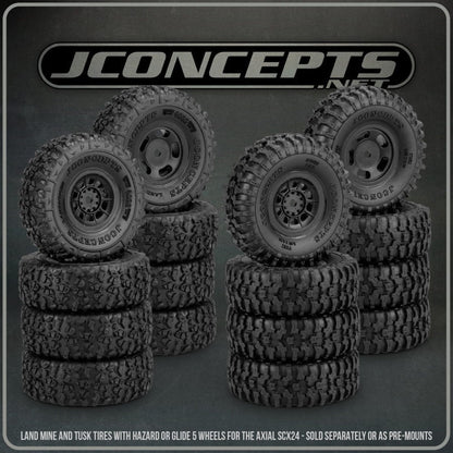 JConcepts: Green Compound TUSK SCX24 TIRE (set of 4)