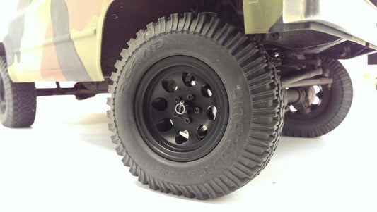 Black 8-Hole Scale Beadlock 1.9 Rim - Set of 4