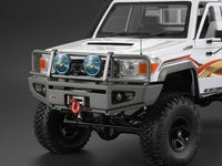 Killerbody ARB 1/10 Aluminum Bull Bar Bumper w/ LED Light Upgrade Set Silver/Grey for 1/10 LC70 Truck SUV Bullbar
