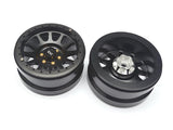 2.2 Aluminum Beadlock NV Black Wheels 2pcs