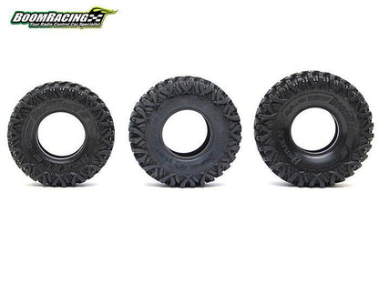 Boom Racing HUSTLER M/T Xtreme 1.9 MC2 Rock Crawling Tires 4.75x1.75 SNAIL SLIME™ Compound W/ 2-Stage Foams (Ultra Soft) 2pcs