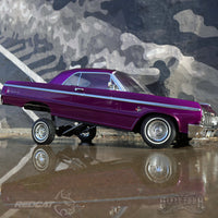 Redcat SixtyFour RC Car - 1:10 1964 Chevrolet Impala Hopping Lowrider - SixtyFour Purple Kandy & Chrome Edition
