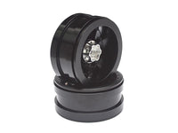 2.2 Aluminum Beadlock NV Black Wheels 2pcs