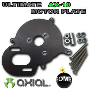 SCX10/AX10 "ULTIMATE" Motor Plate - Black