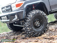 Boom Racing HUSTLER M/T Xtreme 1.55" BABY Rock Crawling Tires 3.74x1.3 SNAIL SLIME™ Compound W/ Open Cell Foams (Ultra Soft)