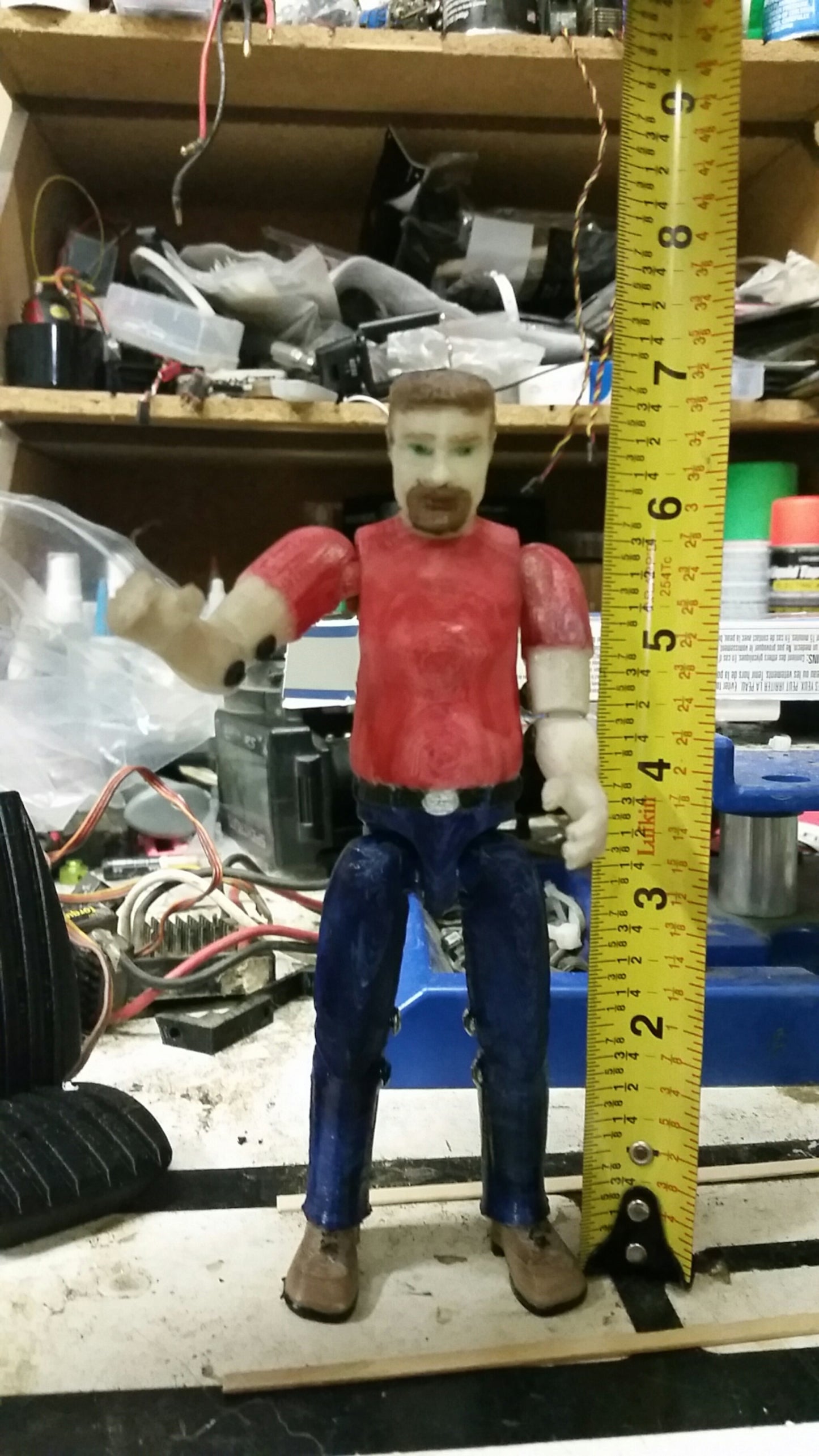 Lightweight Male Driver Figure