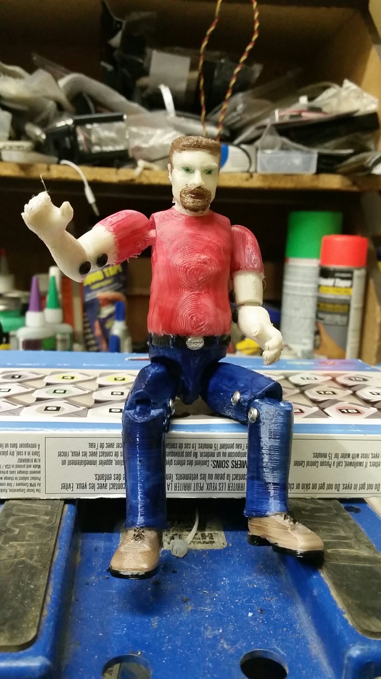 Lightweight Male Driver Figure