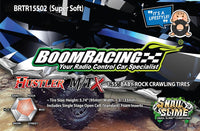 Boom Racing HUSTLER M/T Xtreme 1.55" MC1 Rock Crawling Tires 4.19x1.38 SNAIL SLIME™ Compound W/ 2-Stage Foams (Super Soft) 2pcs