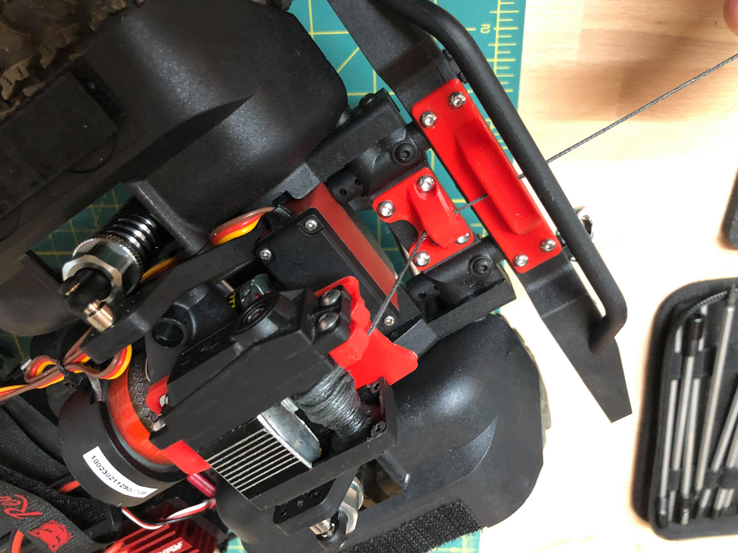 Redcat Gen8: Scout II Internal Spool Servo Winch Mount