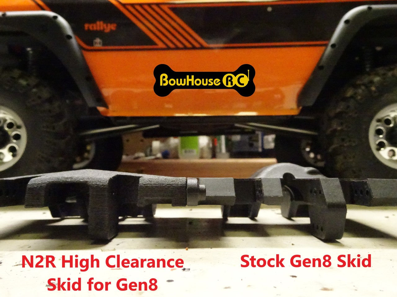 N2R High Clearance Skid for Redcat Gen8 v2