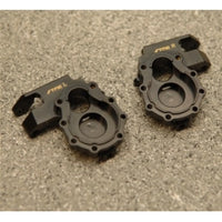 CNC Machined Brass Front Axle Steering Knuckles (1 pair) for TRX-4 (Black)