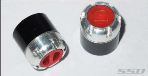 SSD RC Scale Locking Hubs (Red)