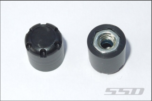 SSD RC Rear Hubs (Black)