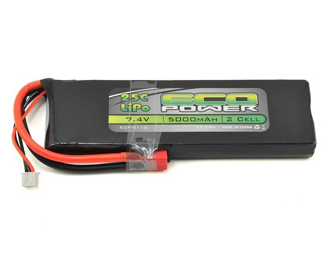 EcoPower "Electron" 2S LiPo 25C Battery (7.4V/5000mAh) w/T-Style Connector
