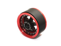 Boom Racing ProBuild™ 1.9" SS5 Adjustable Offset Aluminum Beadlock Wheels (2) Red/Matte Black