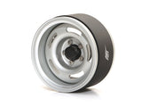 Boom Racing ProBuild™ 1.9" Slot Mags Jelly Bean Adjustable Offset Aluminum Beadlock Wheels (2) Flat Silver/Flat Silver